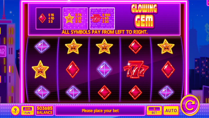 สล็อต Glowing Gem